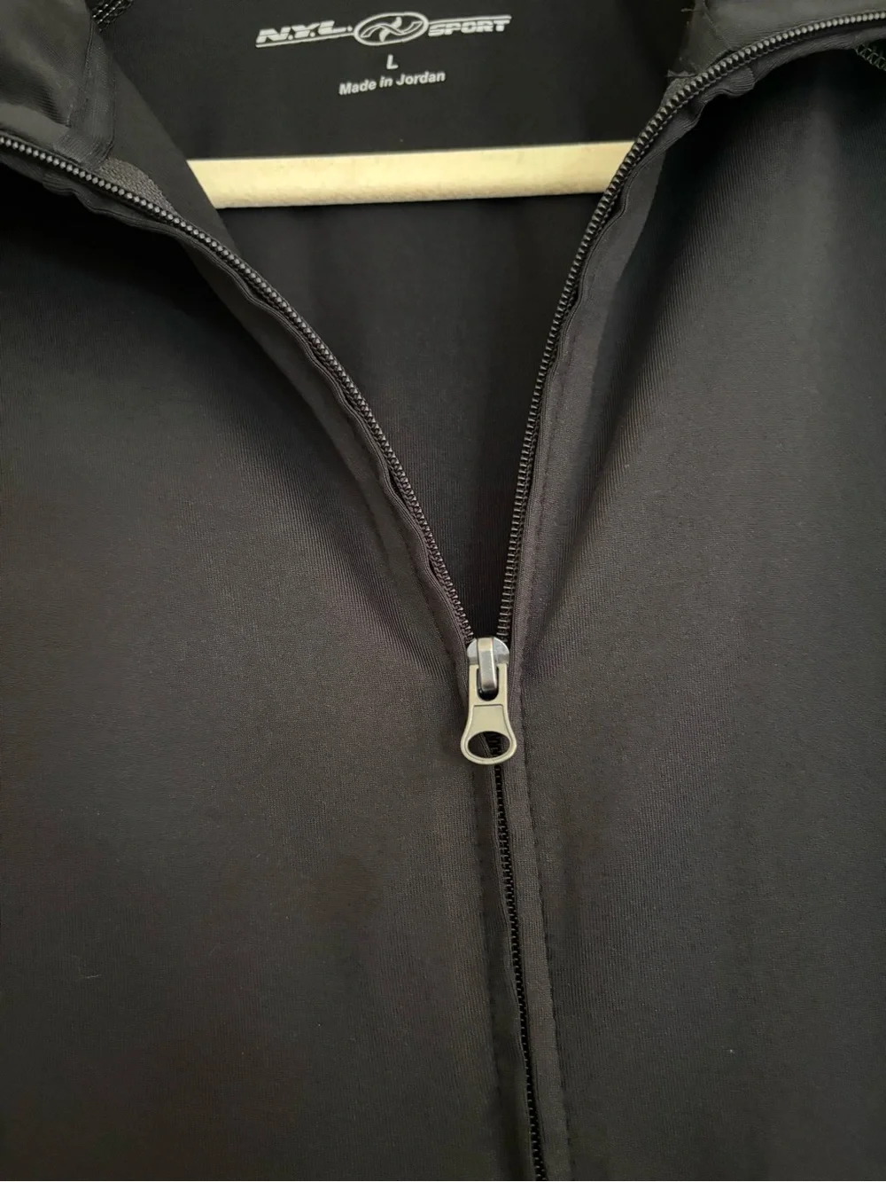 Black Utility Jacket with Lime Stitching